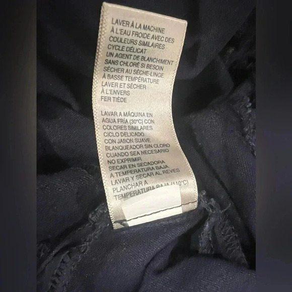 Rafaella Navy Ankle Length Elastic Waist Pants - Picture 3 of 9